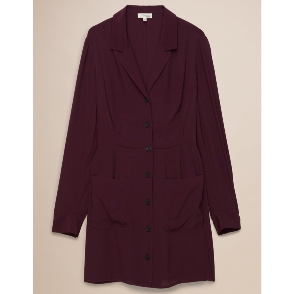 Aritzia MYRIEM Collared Button Dress